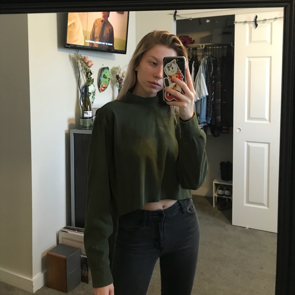 sold LANDS END/ cropped turtleneck - Picture 4 of 4